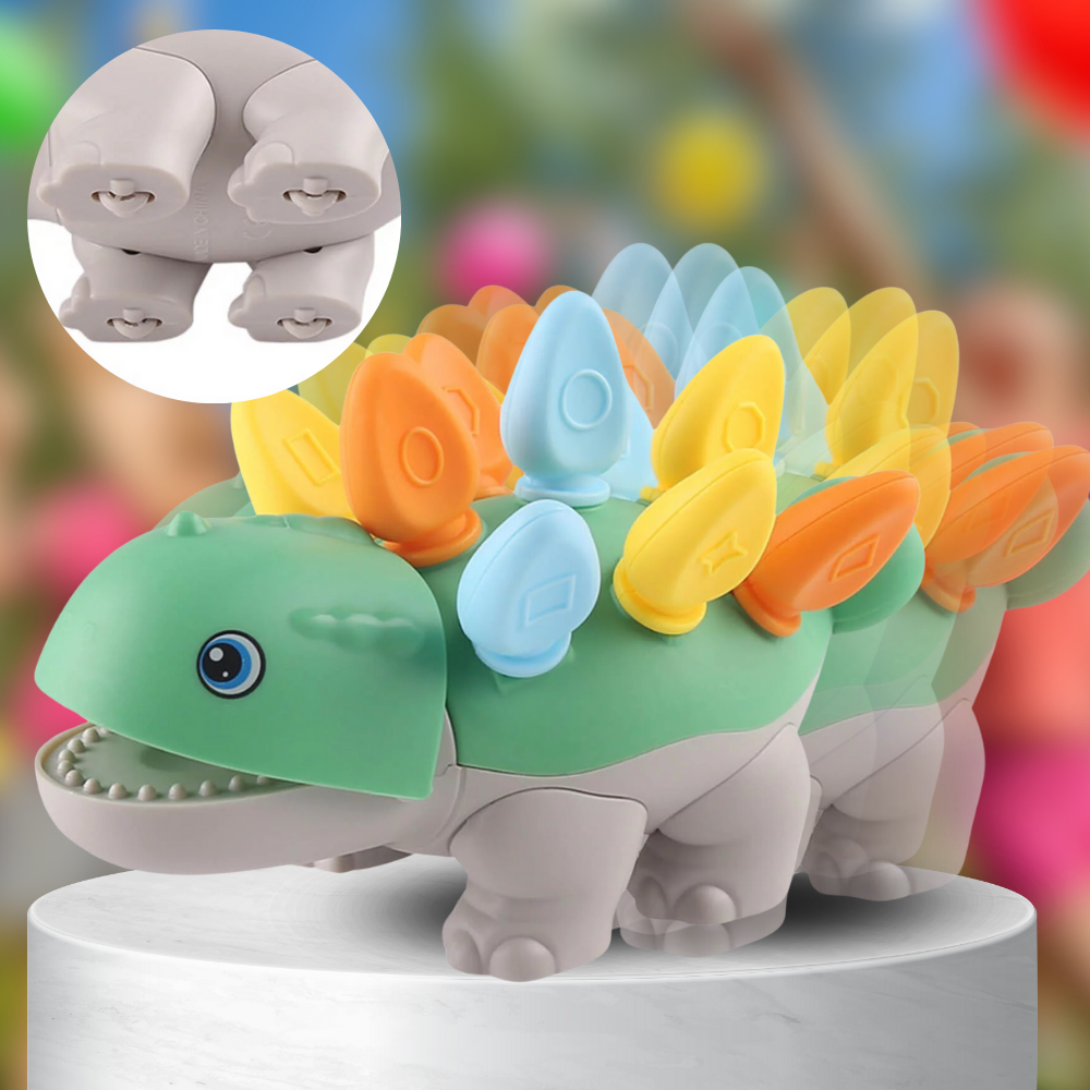 Dinosaur Shape Sorter Montessori Toy for Toddlers, Green