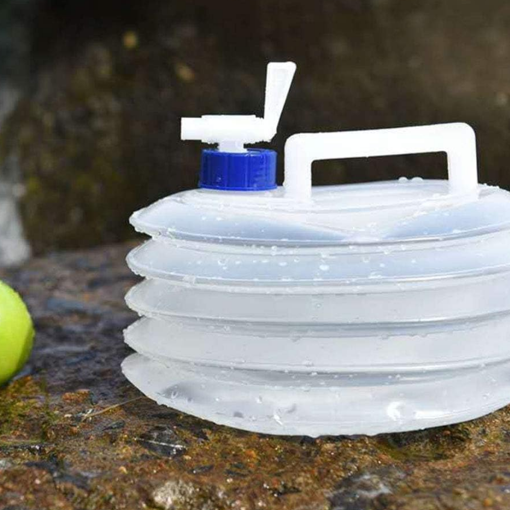 Folding Plastic Water Tank Tourist Camping Canister, 5L
