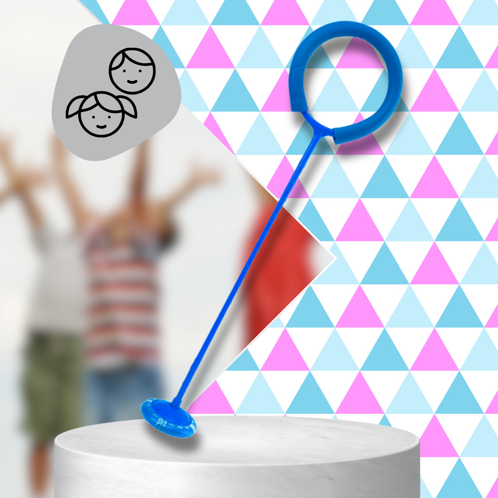 Skipper Leg Hula Hop Skipping мягкая резина со светодиодами синий