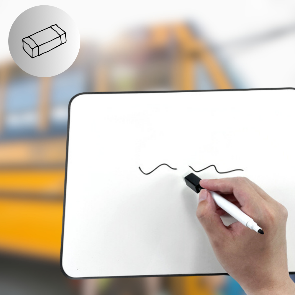 Whiteboard Markers with Magnet and Eraser, 4 pcs