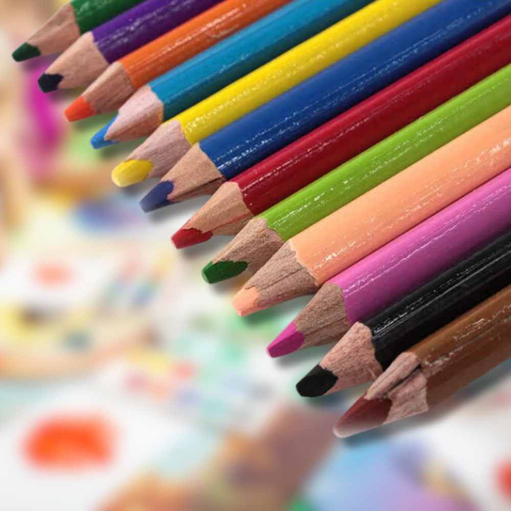 Thick Jumbo Colored Pencils for Kids, 12-Color Set