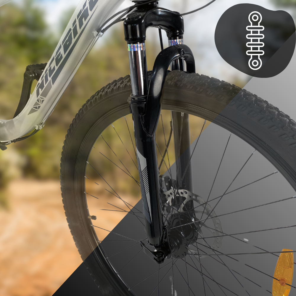 Kalnu velosipēds Nicebike X860 26\", 16\" rāmis, 21 ātrums, Shimano disku bremzes