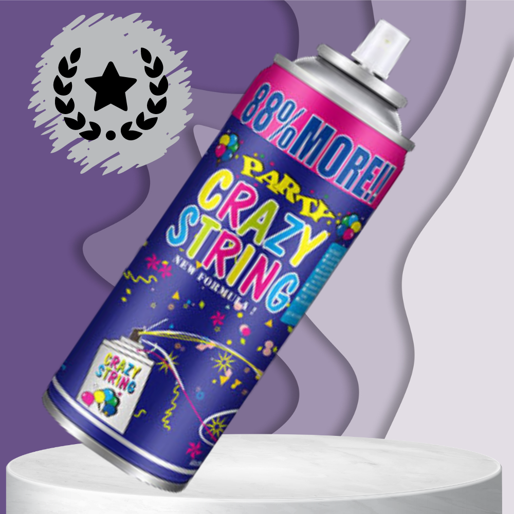 Serpentine Neon Spray Confetti For Birthday Party Blue 250 ml