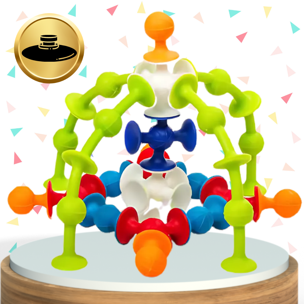 Bakalu Silicone Suction Cup Construction Set, 48 Pcs