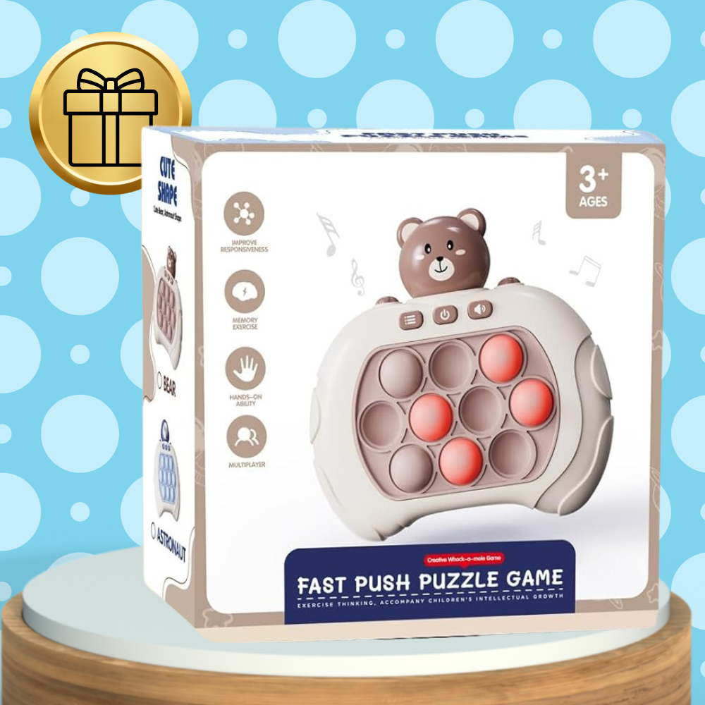 Bakalu Electronic Pop It Skill Game Bear