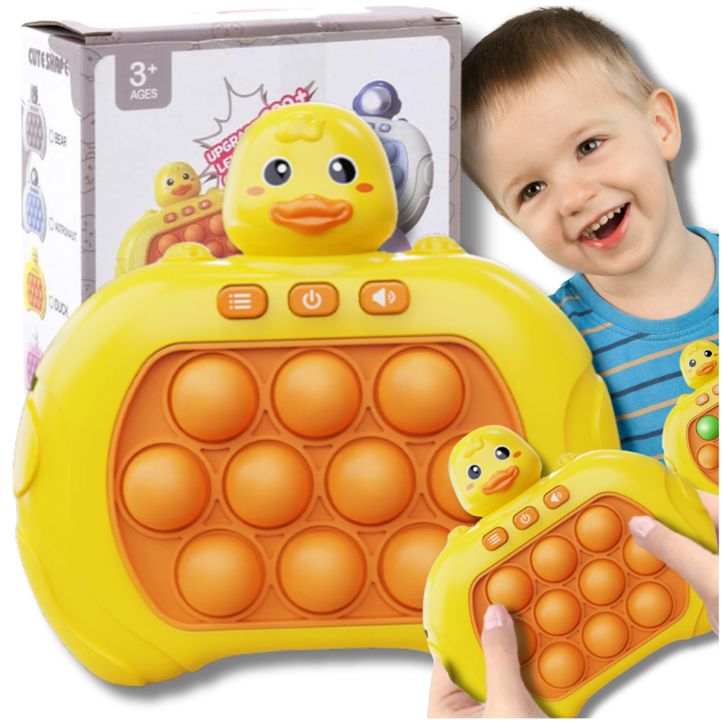 Quick Push Pop It Electronic Fidget Game for Kids & Adults, Duck
