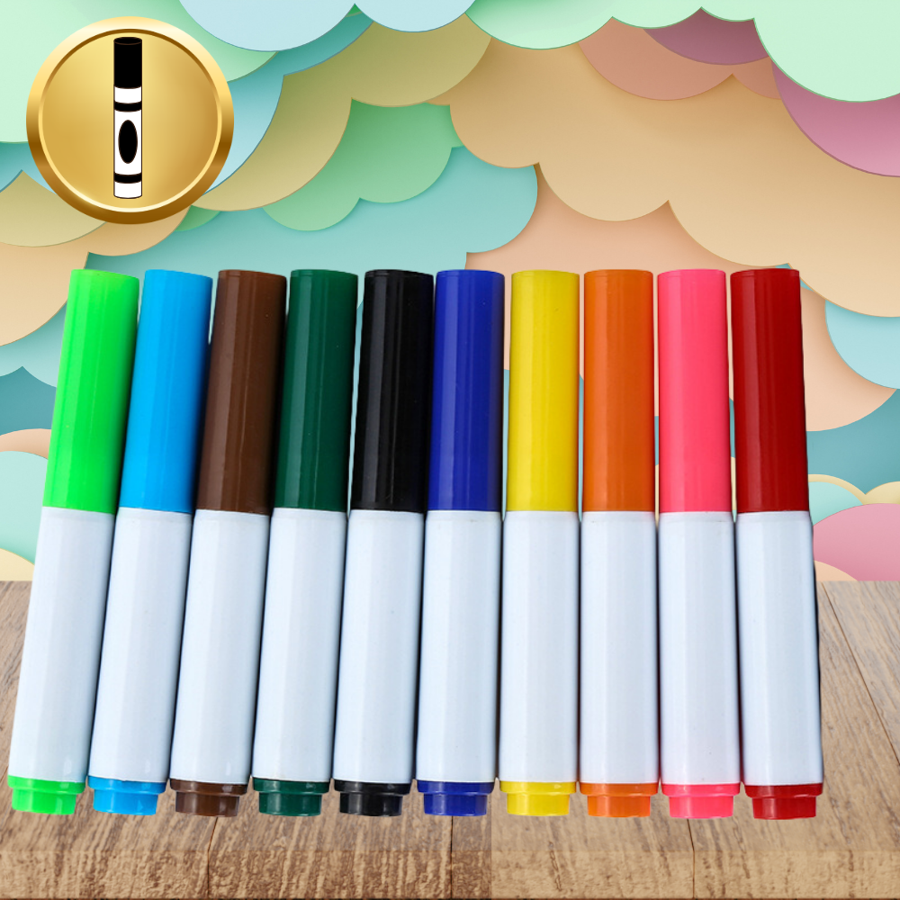 Foldable Cardboard Coloring Playhouse for Kids with Markers