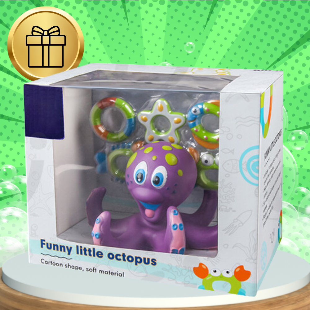 Kids Bathtub Toy Water Floating Octopus