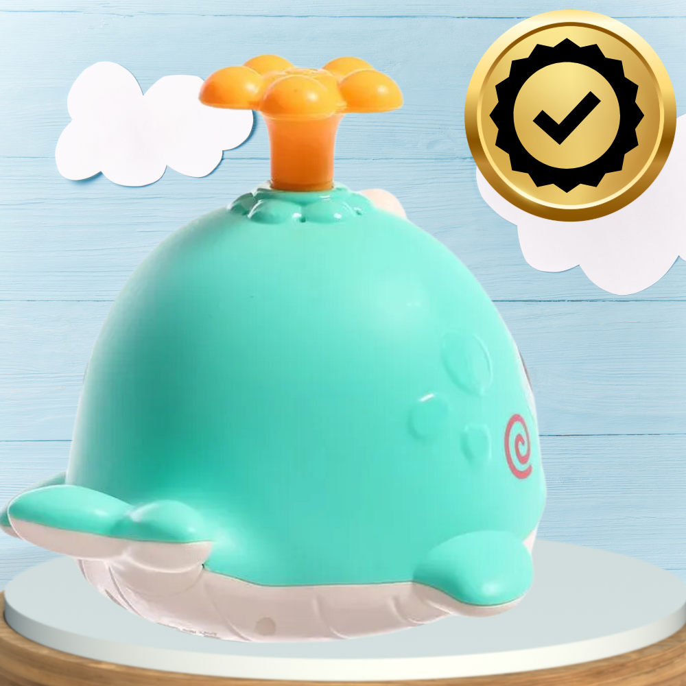 Bakalu izglītojoša vannas rotaļlieta Valis ar dušas uzgali