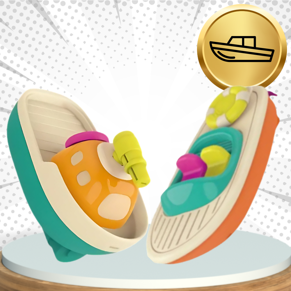 Floating Bath Toy Boats for Kids, Water Squirting Bathtub Toys