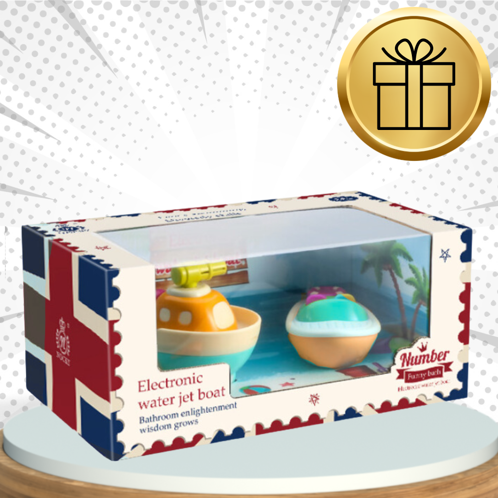 Floating Bath Toy Boats for Kids, Water Squirting Bathtub Toys
