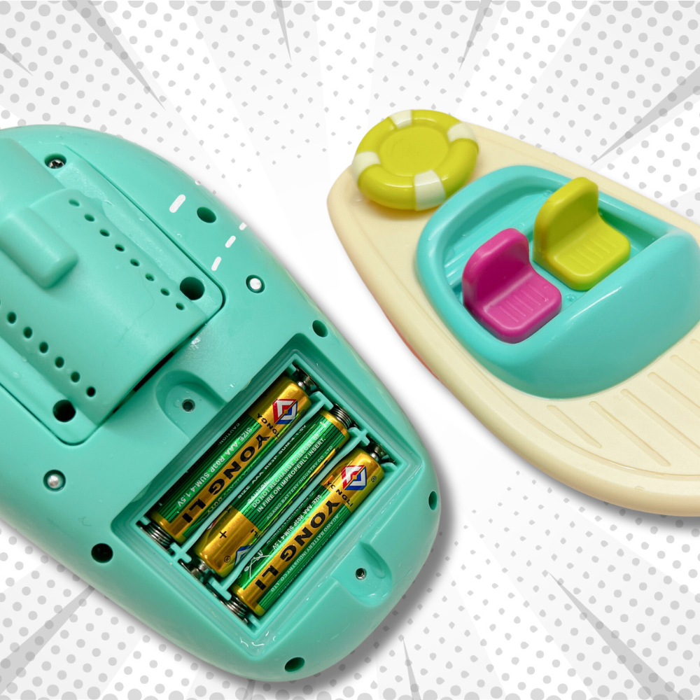 Floating Bath Toy Boats for Kids, Water Squirting Bathtub Toys