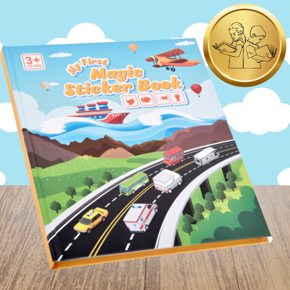 Bakalu Drogi i Pojazdy Educational Sticker Book for Children