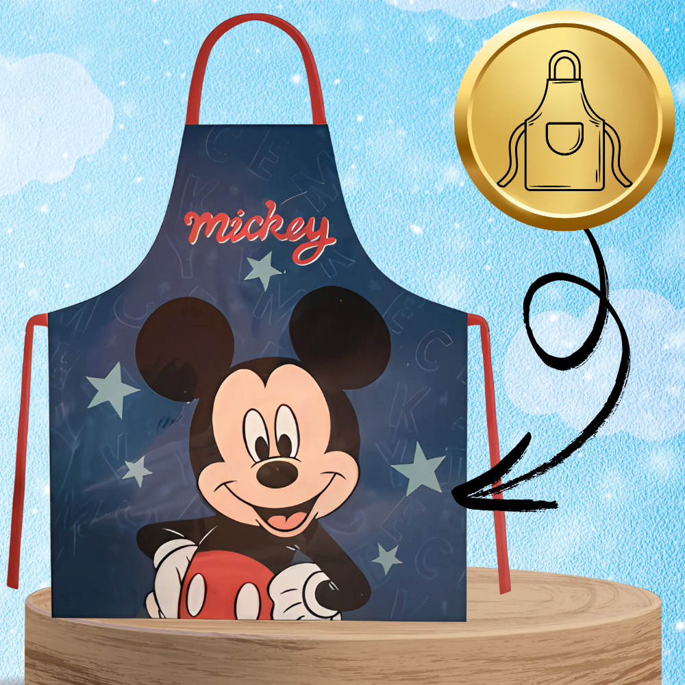 Bakalu Mickey Mouse Children\'s Apron, Dark Blue