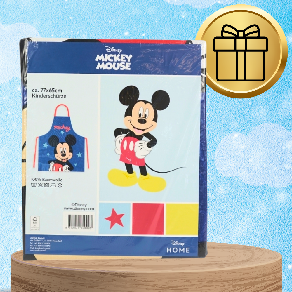 Bakalu Mickey Mouse Children\'s Apron, Dark Blue