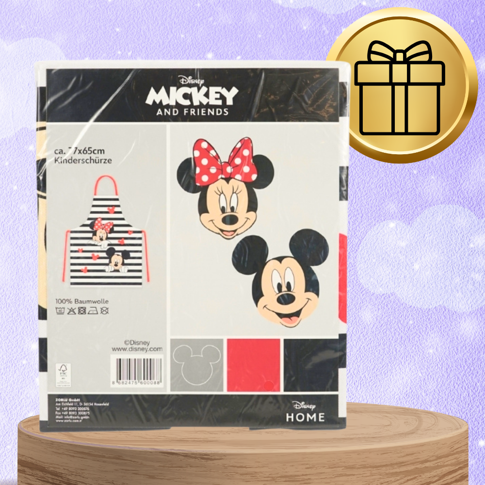 Bērnu aizsargājošs virtuves priekšauts Mickey Minnie Mouse