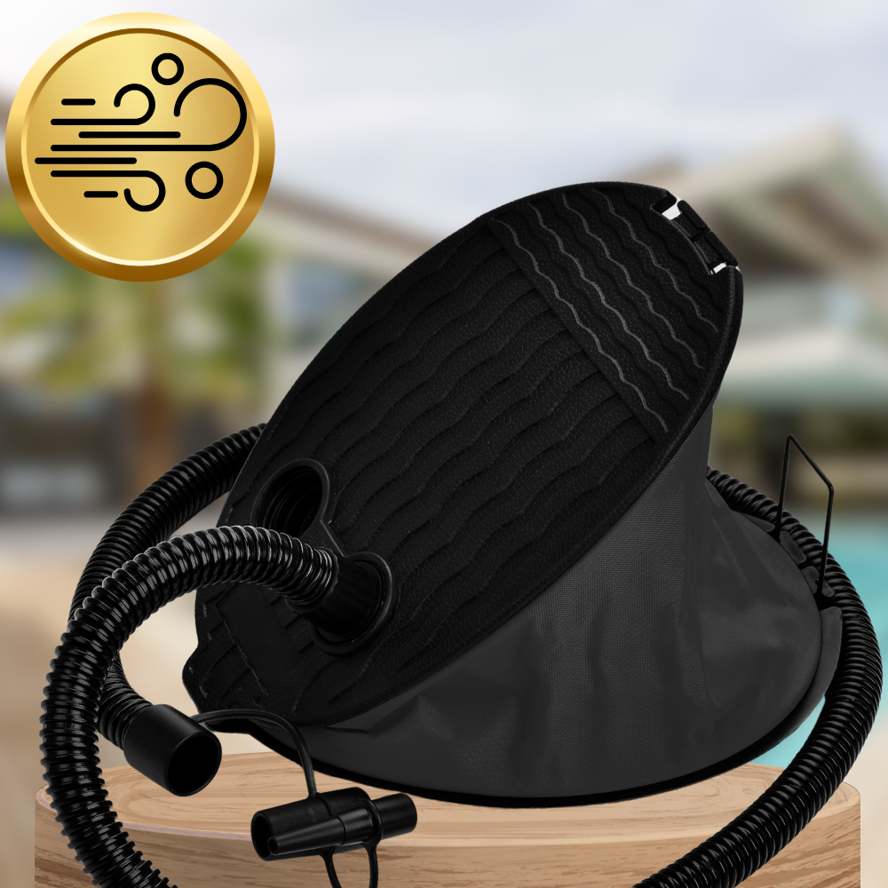 Bakalu Foot Pump for Mattresses and Boats with 3 Nozzles, 3L