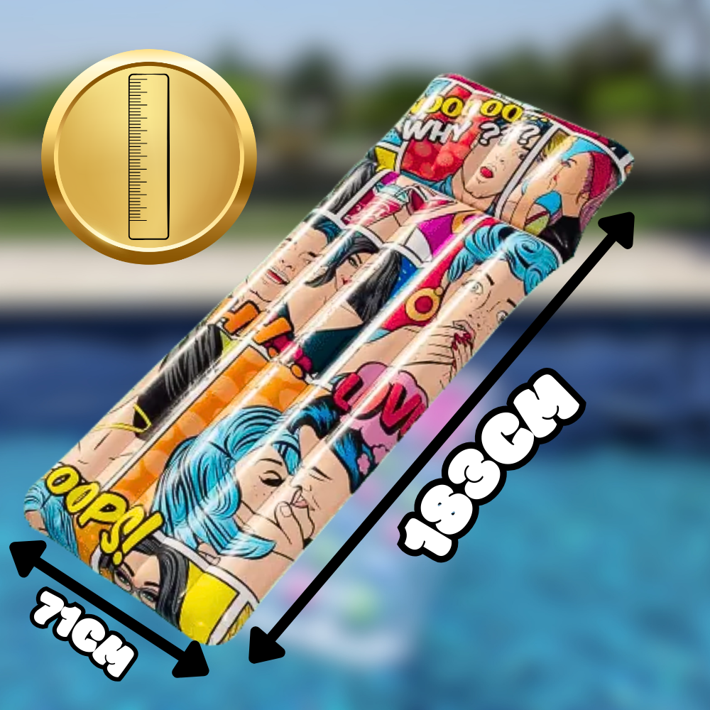 Bestway Inflatable Pool Float Comic, 183 x 71 cm