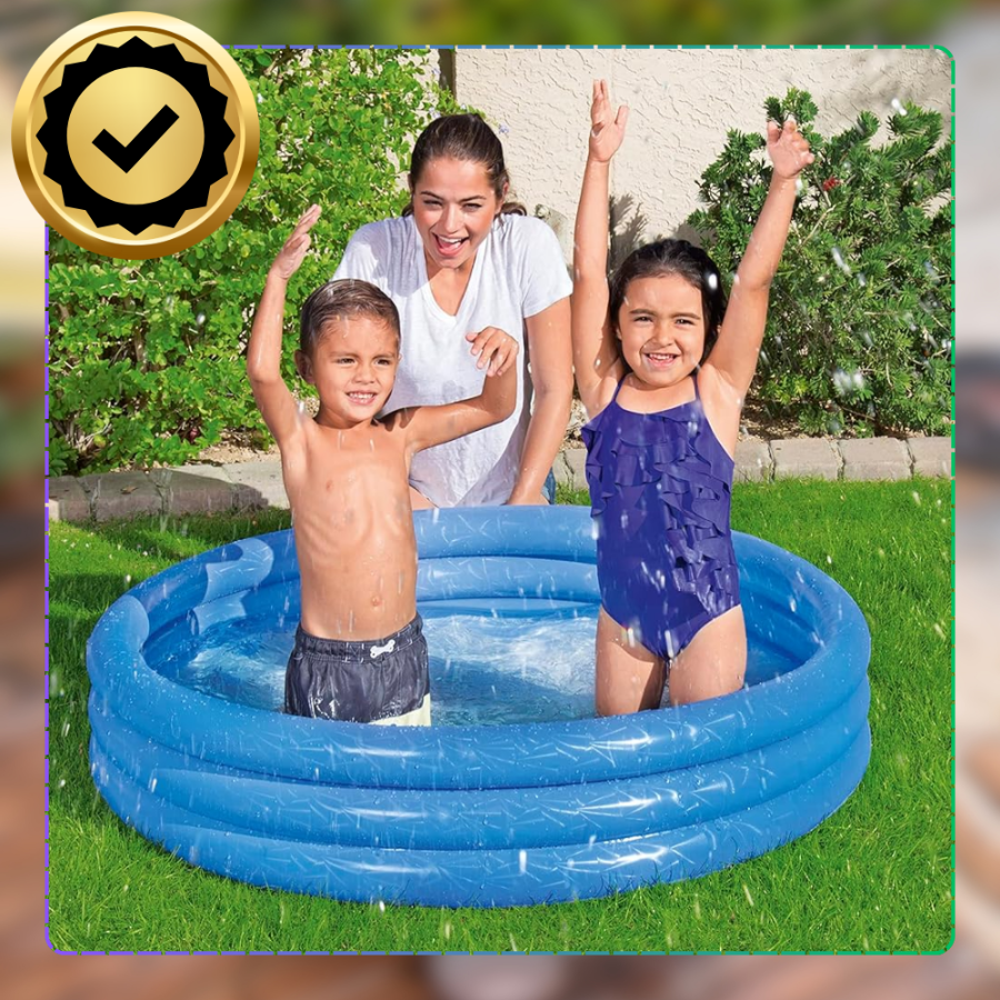 Bestway 51025 Inflatable Kids Pool, 122 x 25 cm, Blue