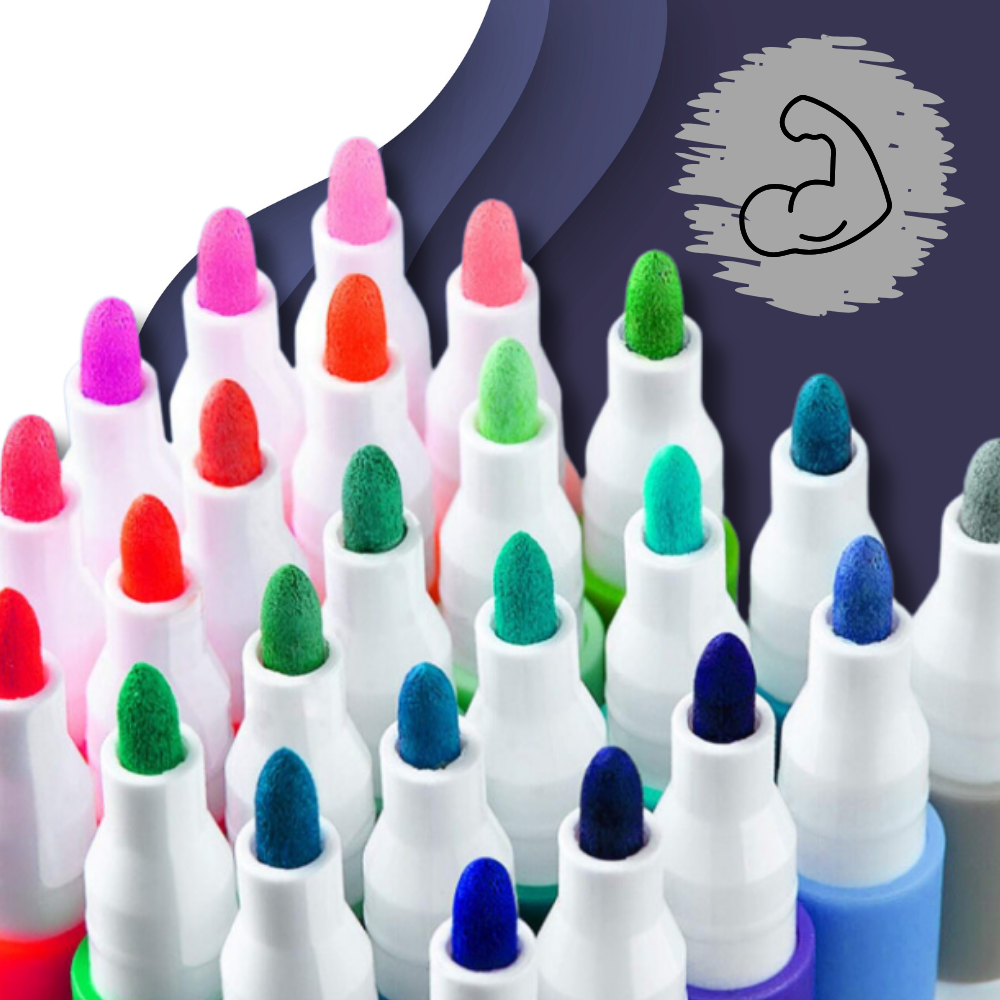Set of 60 Pieces Acrylic Markers for Various Surfaces