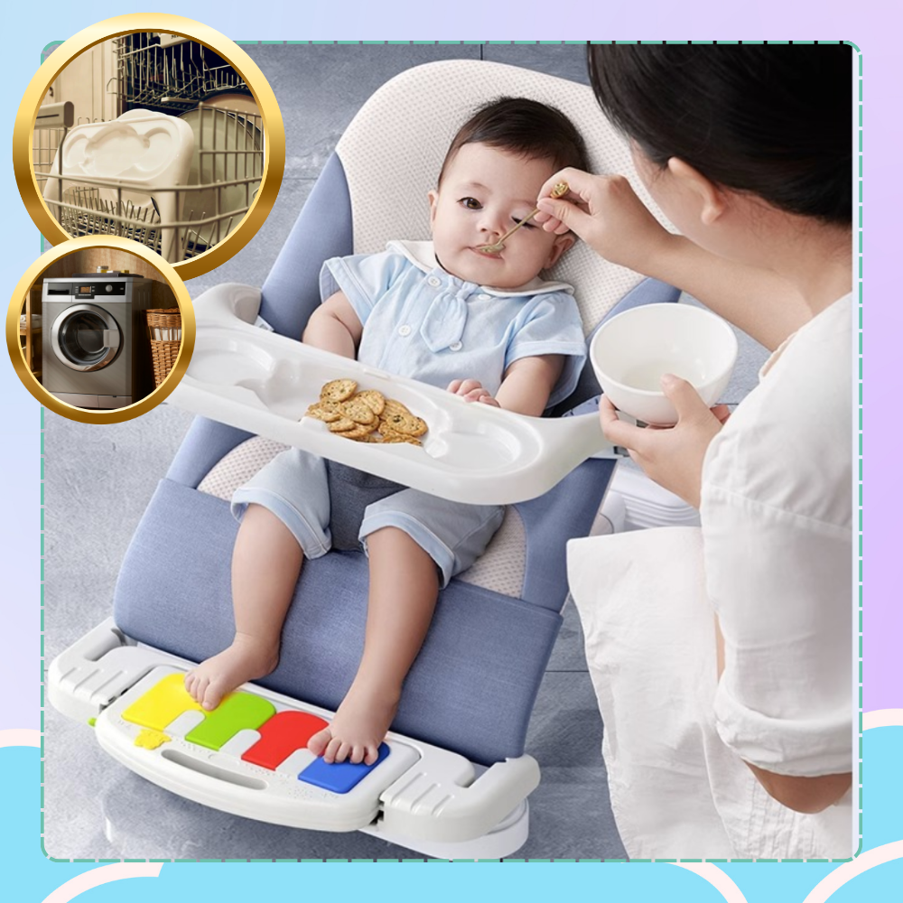 Bakalu NICEkids Foldable Baby Bouncer with Piano TY-01, Blue