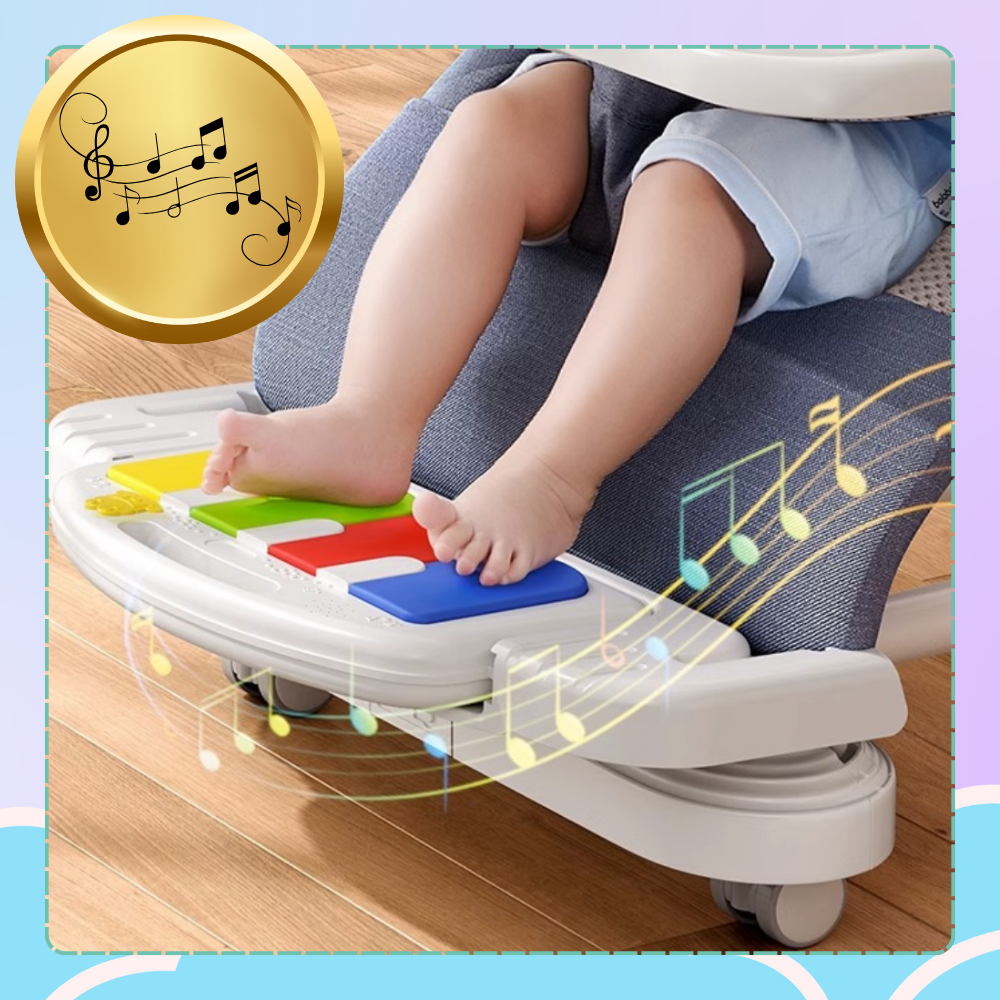 Bakalu NICEkids Foldable Baby Bouncer with Piano TY-01, Blue