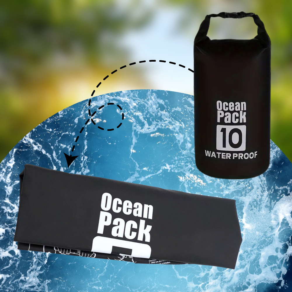Bakalu Waterproof Dry Bag 10L, Black