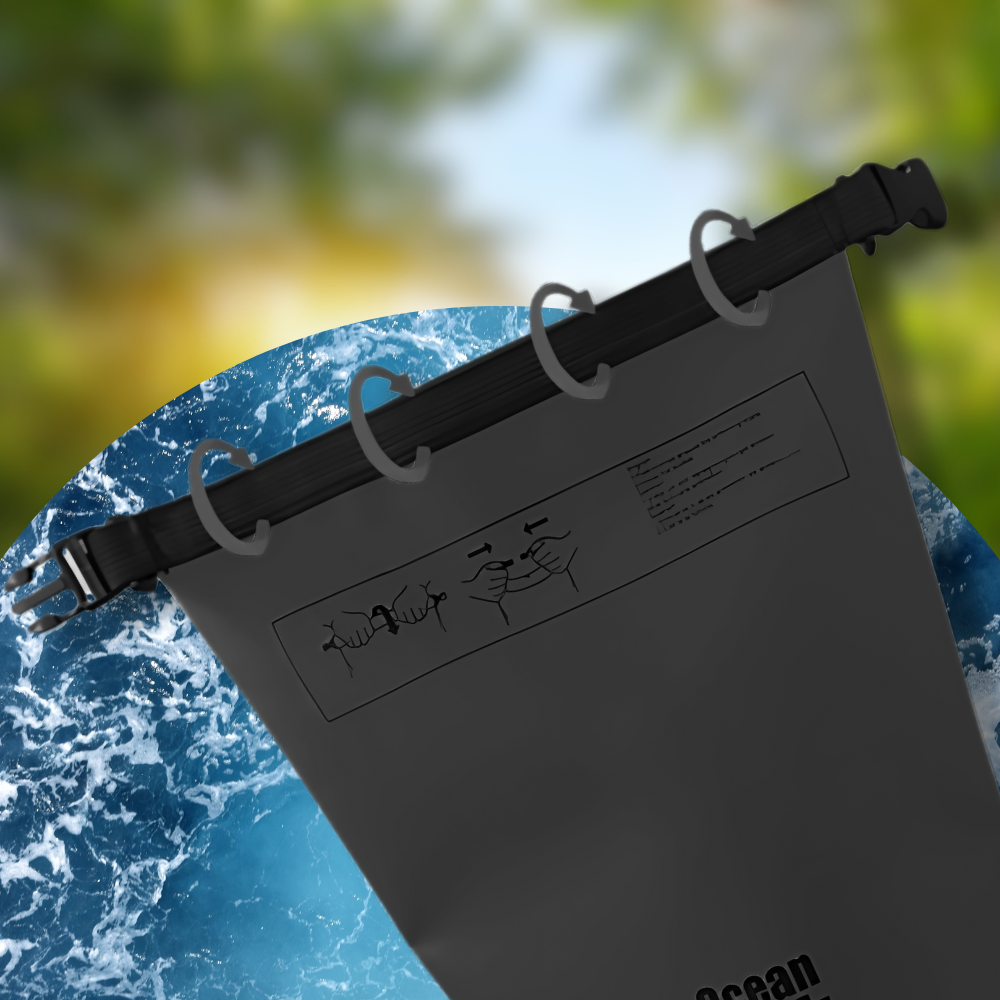 Bakalu Waterproof Dry Bag 10L, Black