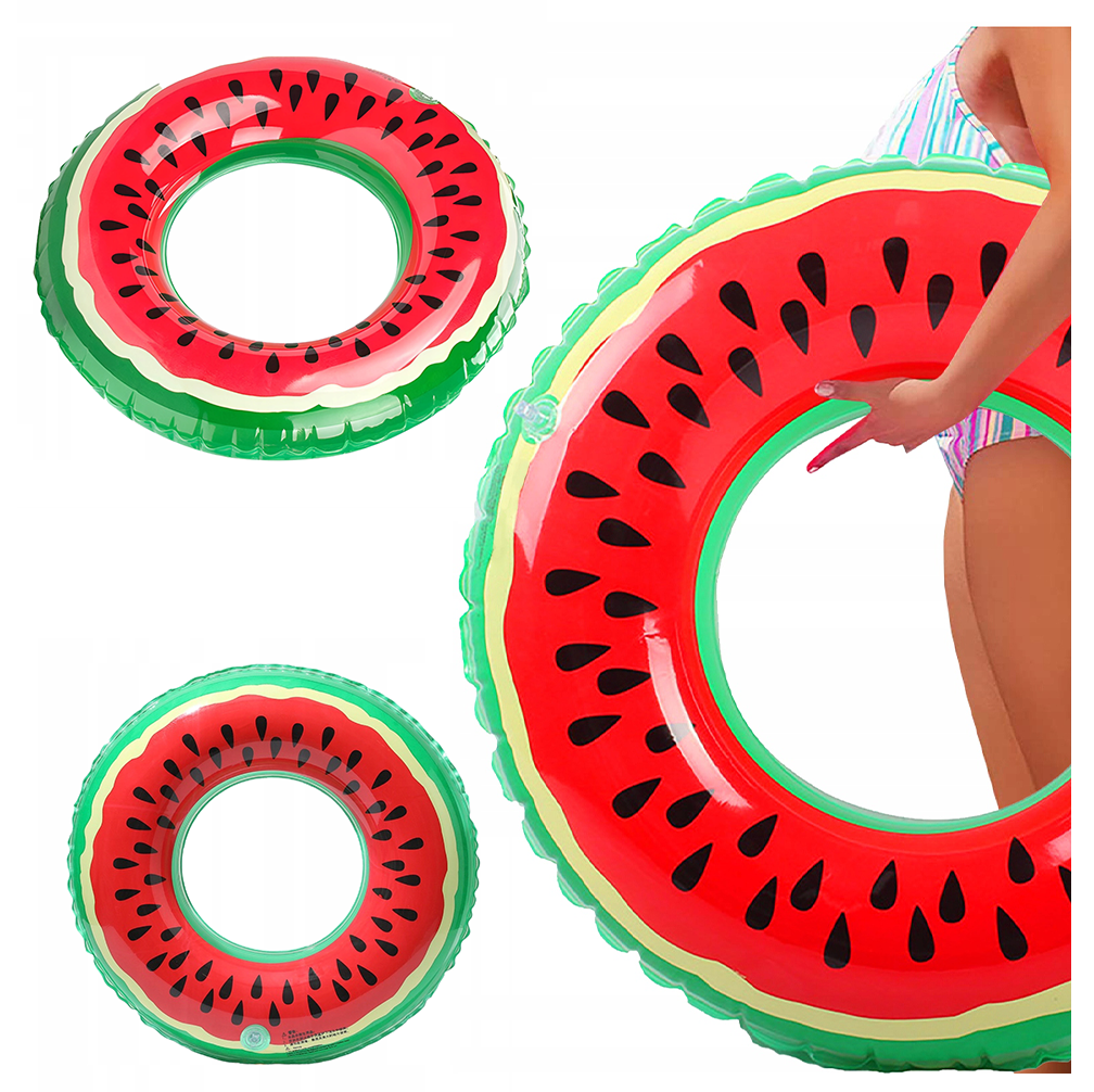 Large Inflatable Swimming Ring Watermelon XL 90cm