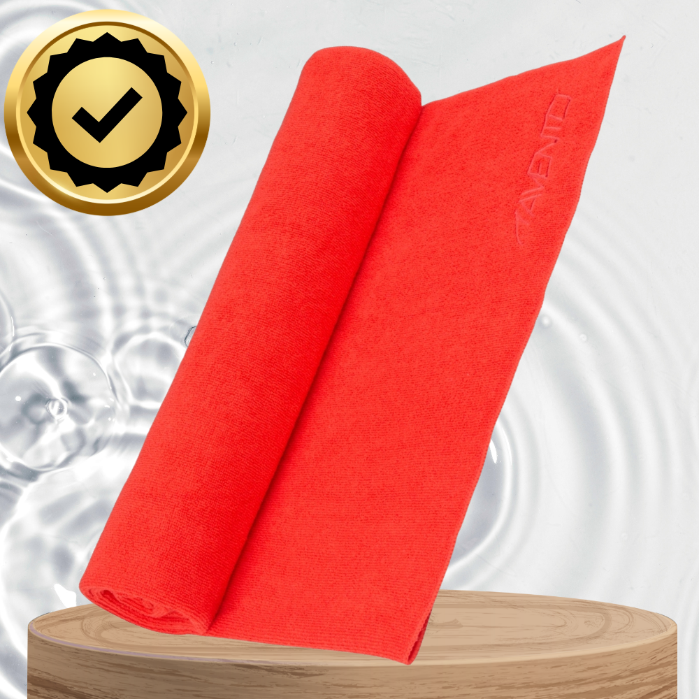 Avento Quick-Dry Microfiber Towel 120x80 cm, Red