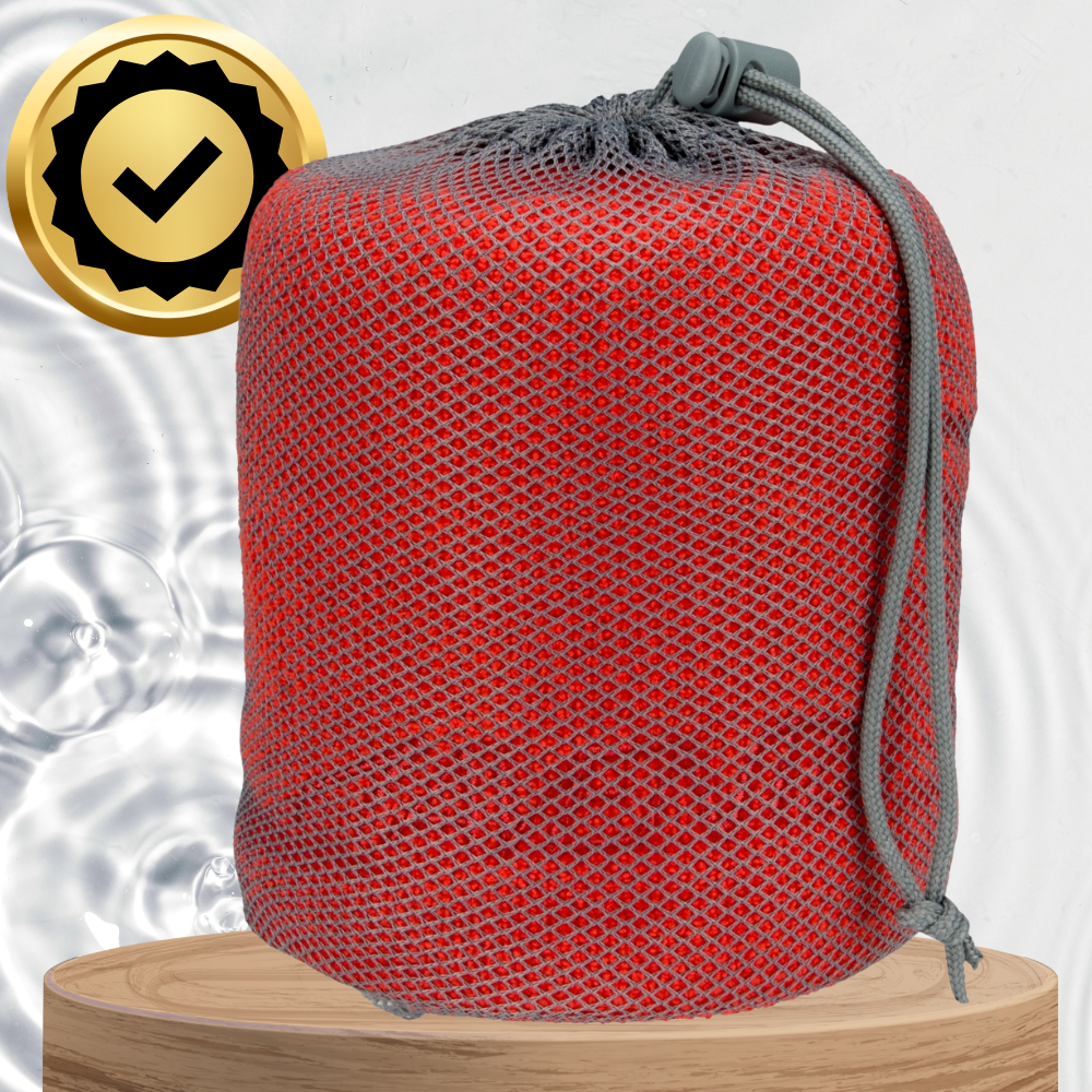 Avento Quick-Dry Microfiber Towel 120x80 cm, Red