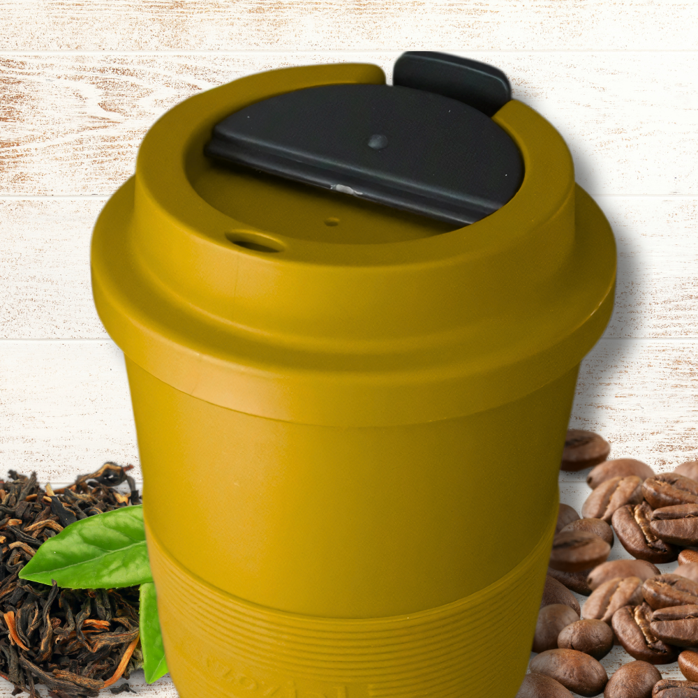 Travel Mug for Coffee and Tea, 480 ml, Yellow