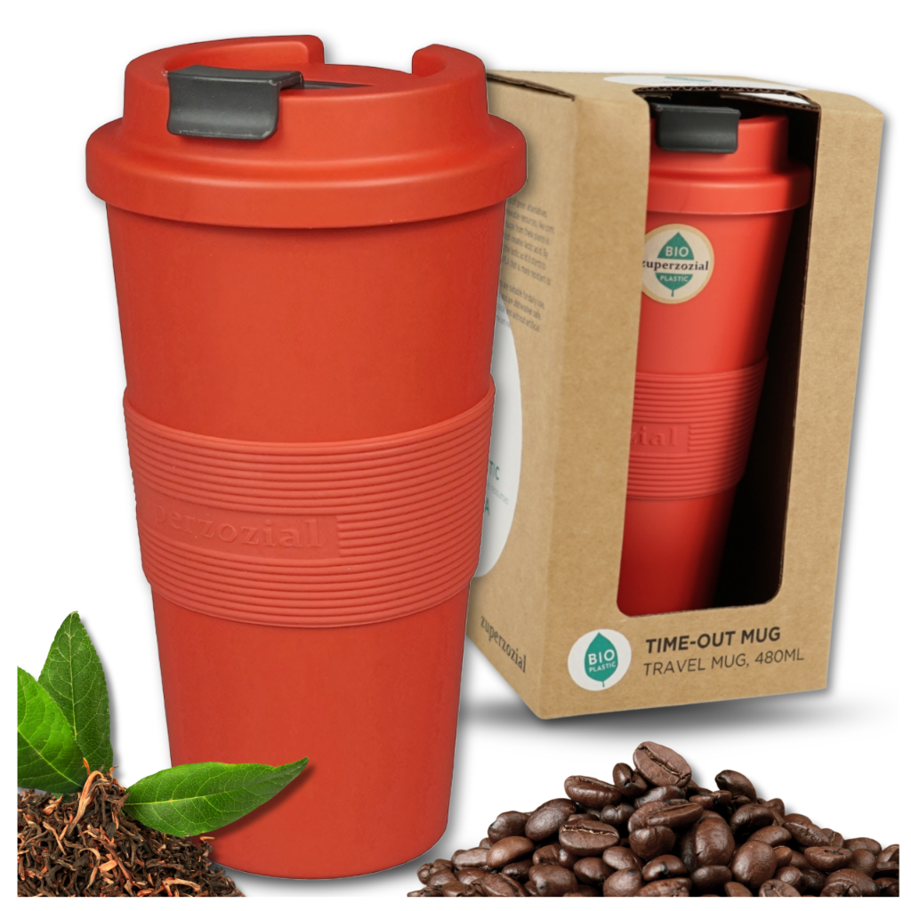 Ceļojumu krūze kafijai un tējai automašīnai, 480 ml, Sarkanā krāsa