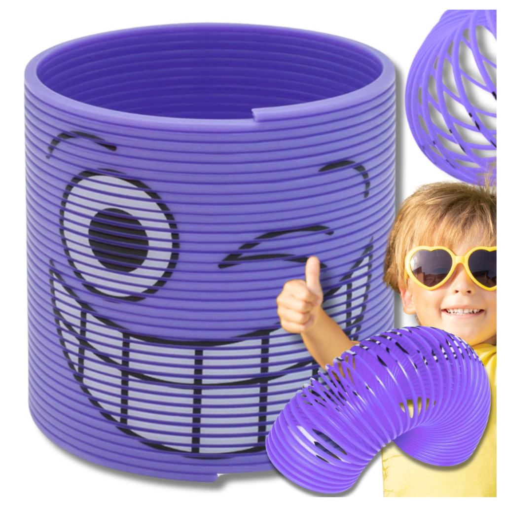 Волшебная пружинка-радуга для детей Magic Springs Эмодзи, фиолетовая