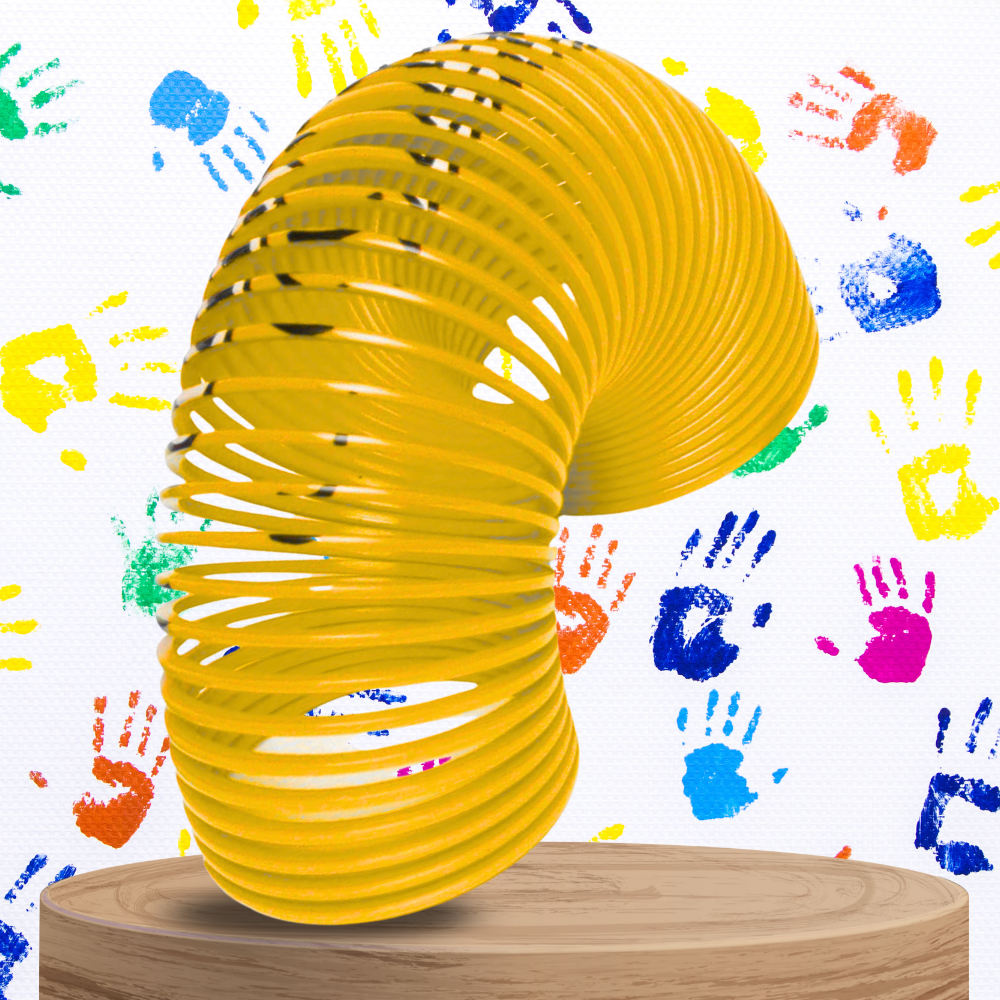 Bakalu Magic Springs Emoji Toy Spring, Yellow