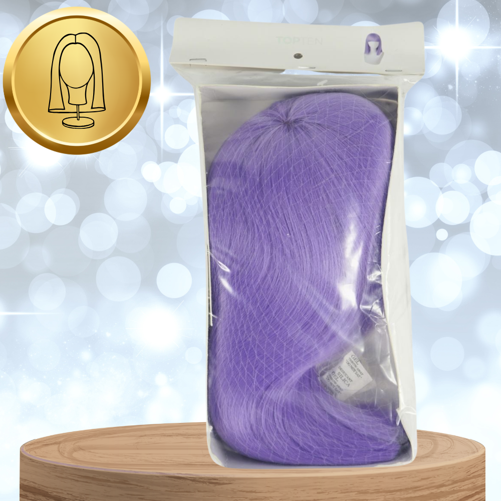 Bakalu gara violeta parūka ar čolku