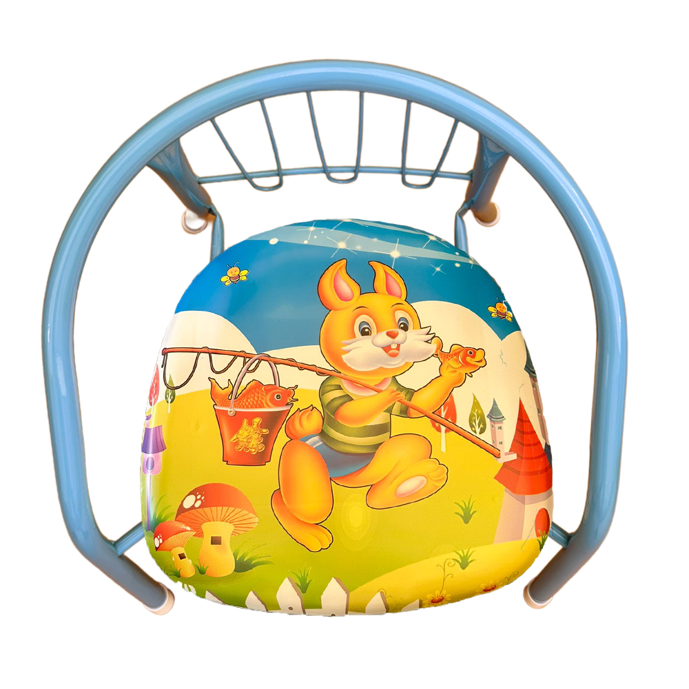 Детский металлический стул с мягким сиденьем, для детей 1–4 лет