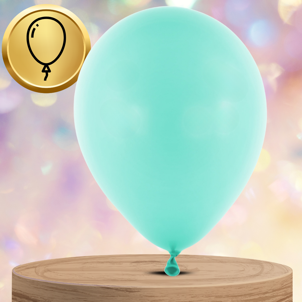 Bakalu Latex Balloons, Celadon Green, 50 Pcs