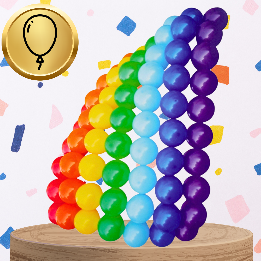 Bakalu Rainbow Latex Balloon Set, 77 Pcs