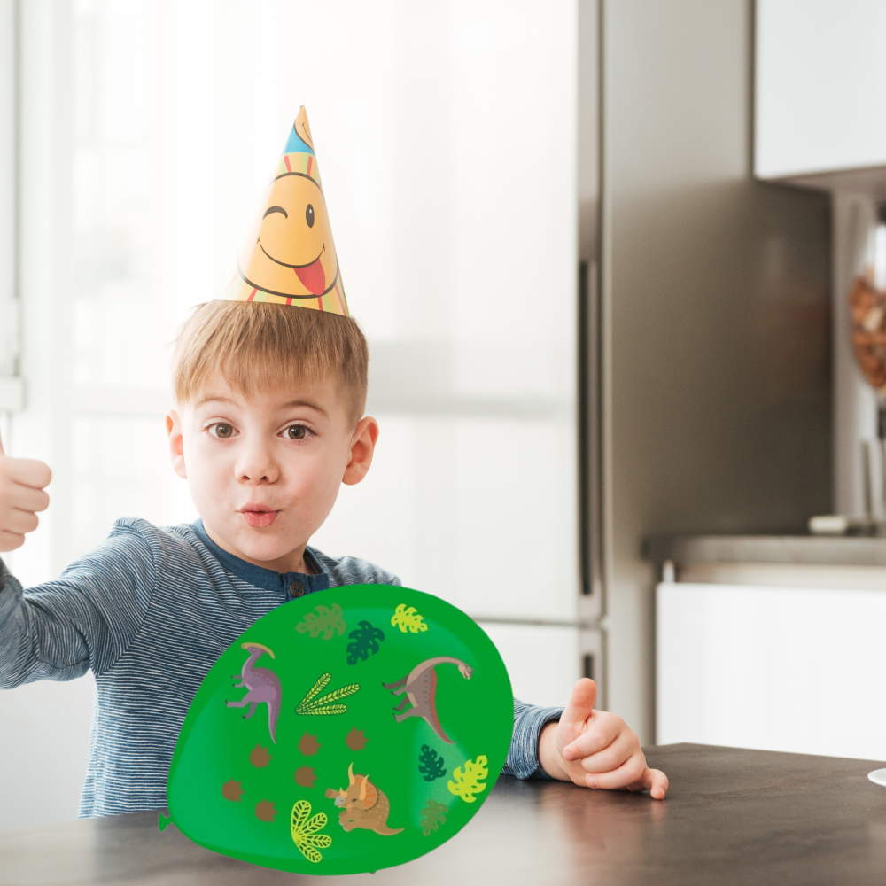 Bakalu Dinosaur Balloons with Stickers, 35 cm, 3 pcs.