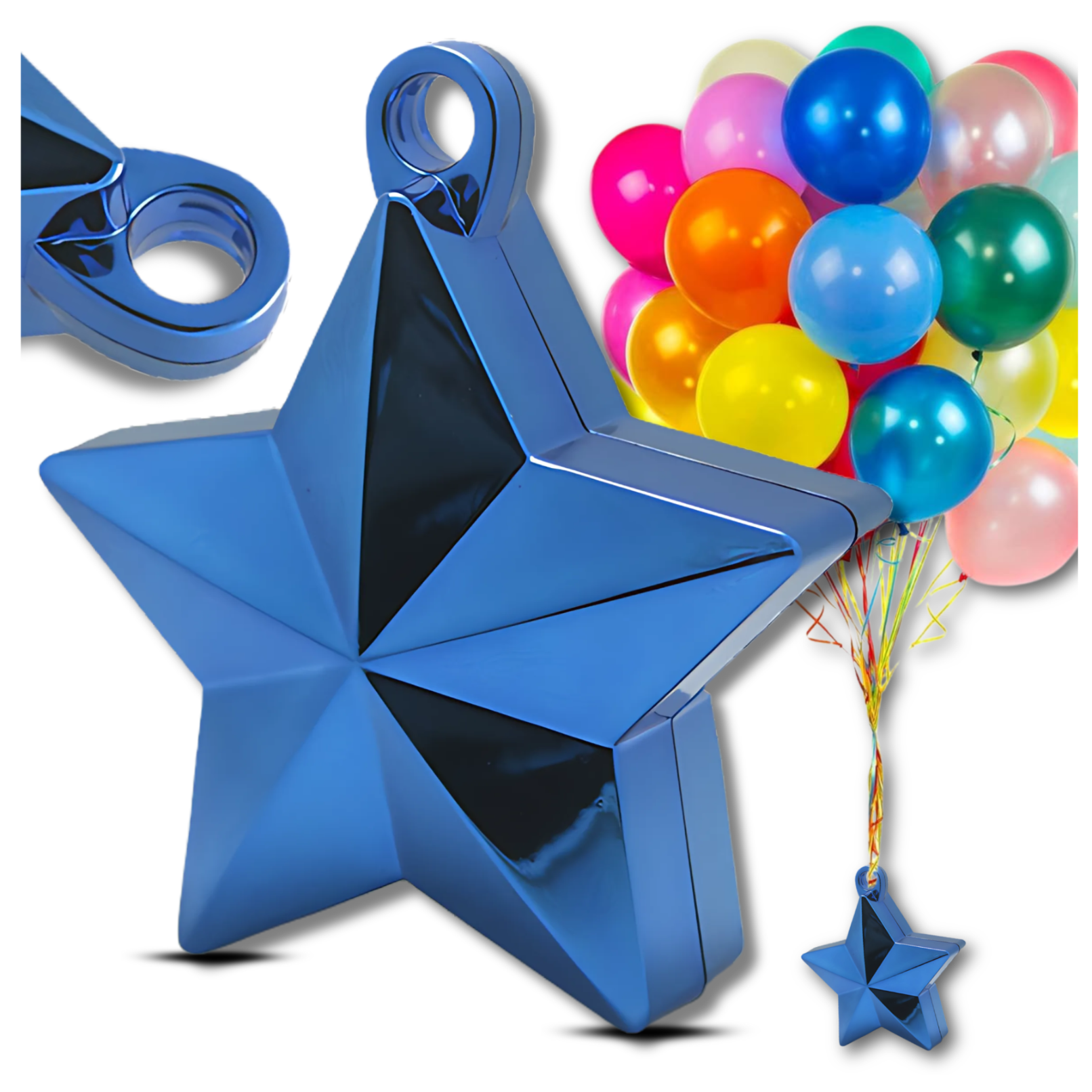 Star Balloon Weight for Helium Balloons, 170g, Blue
