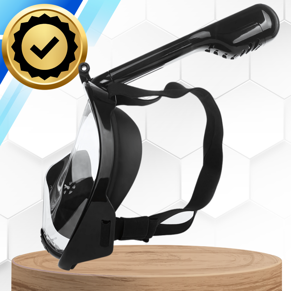 Bakalu Full Face Snorkeling Mask S/M, Foldable, Black