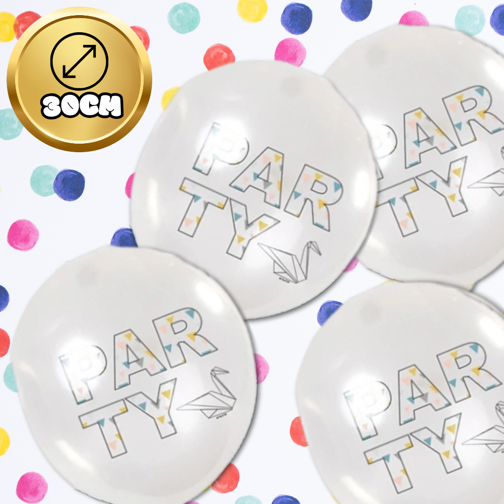 Large Transparent Origami Party Balloons, Set of 12 (2)