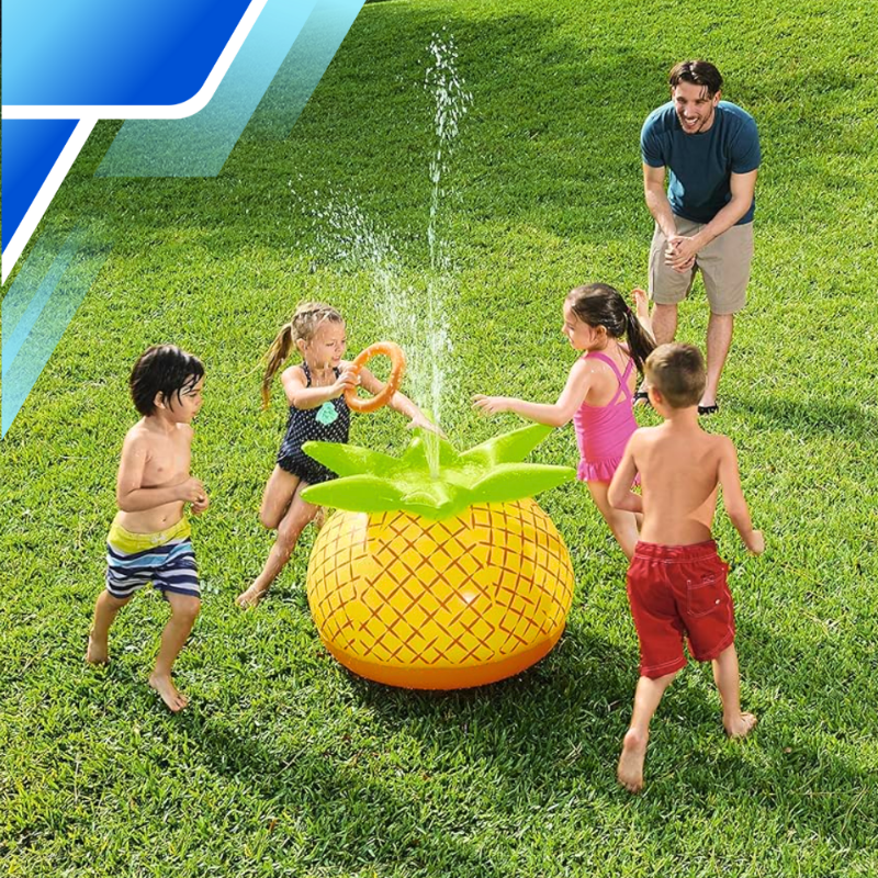 Bestway Pineapple Inflatable Garden Fountain and Sprinkler for Kids, 81 cm