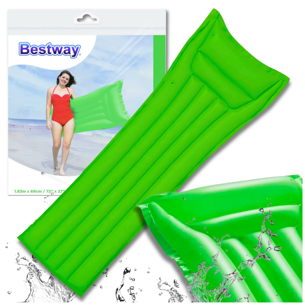 Bestway piepūšamais ūdens matracis 183 x 69 cm, zaļš