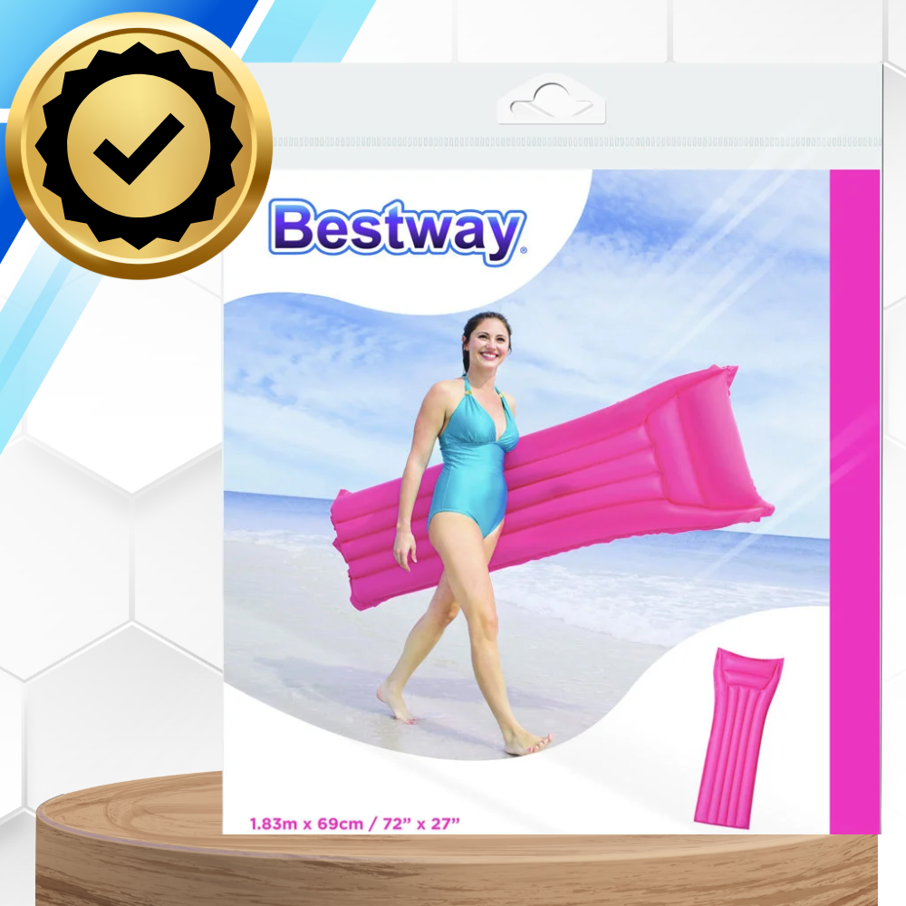 Bestway Inflatable Water Air Mat 183 x 69 cm, Pink