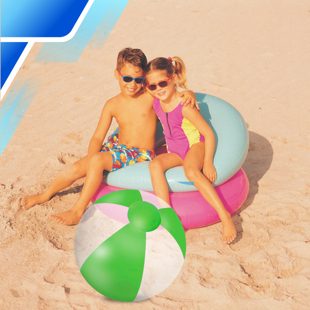 Inflatable Beach Ball 53 cm, Transparent Green