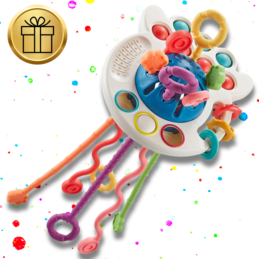 4-in-1 Octopus Sensory Toy for Babies Developmental Infant Toy