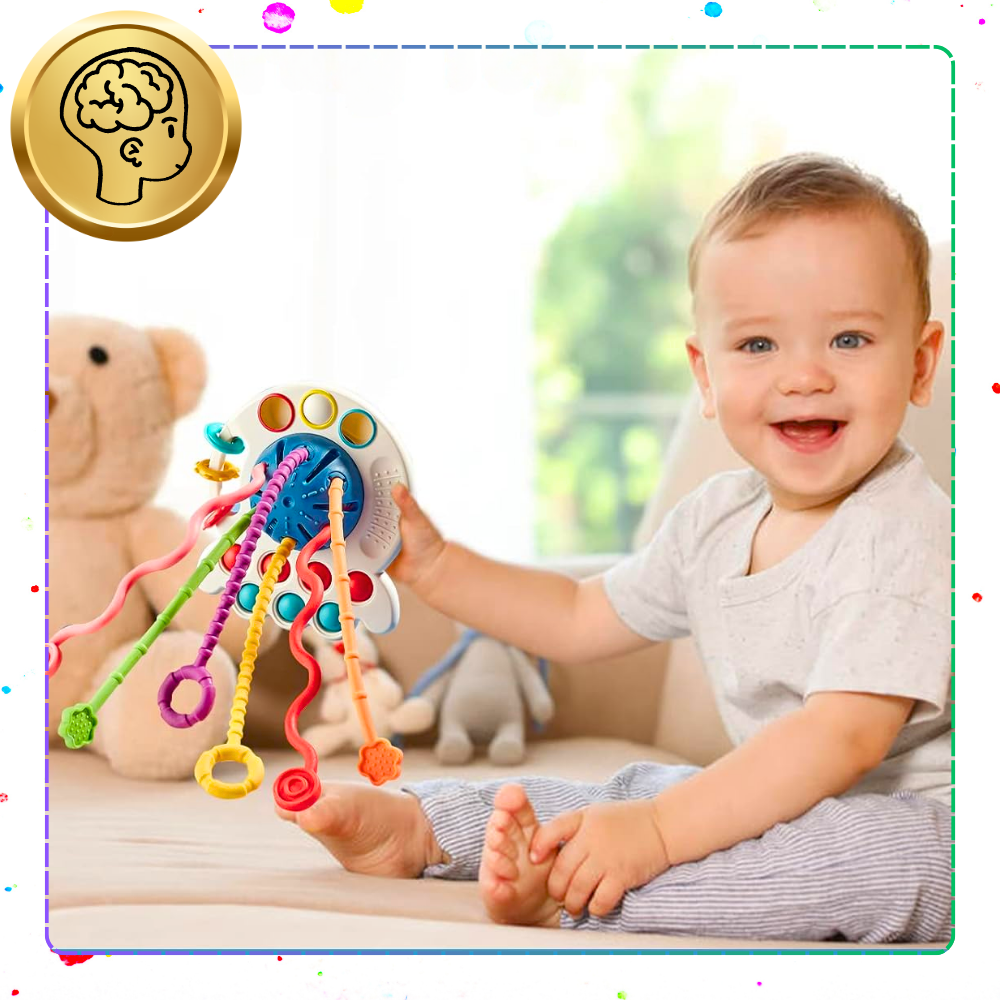 4-in-1 Octopus Sensory Toy for Babies Developmental Infant Toy