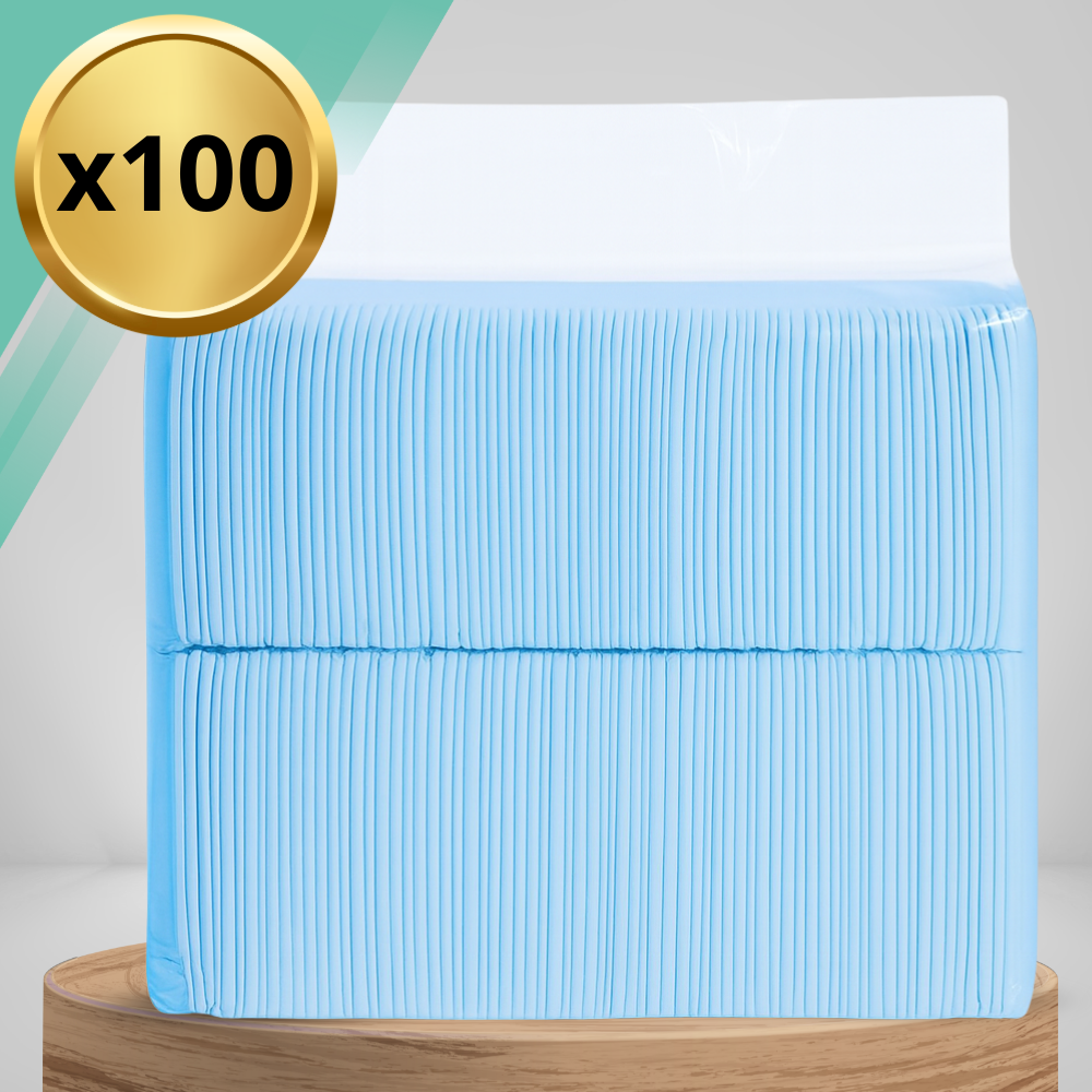 Puppy Training Pads 60x60 cm, 100 Count | Super Absorbent & Leak-Proof Dog Pee Pads